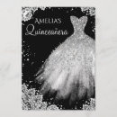 Search for black white quinceanera invitations Dress