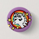 Search for cute cartoon unicorn buttons Fantasy
