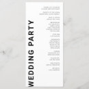 Search for itinerary wedding programs Minimalist