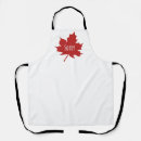 Search for red leaf aprons Canadian flag
