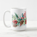Recherche de guirlande de noël tasses Baies de houx