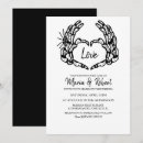 Recherche de skeleton mariage invitations Moderne