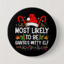 Search for elf christmas buttons Party