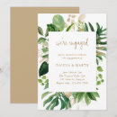 Search for geometric engagement party invitations Greenery