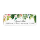 Search for tropical flower return address labels Flowers