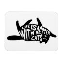 Recherche de chat blanc magnets Amusant