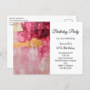 Search for artistic birthday invitations Modern