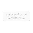 Search for silver return address labels Elegant