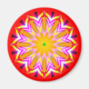 Recherche de mandala coloré magnets Géométrique