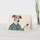 Recherche de snob vœux cartes Chien avec vin