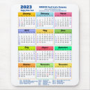 Search for office calendar mousepads Year at a glance