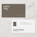 Recherche de latte cartes visite Moderne