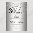 Search for surprise 30th anniversary invitations Elegant