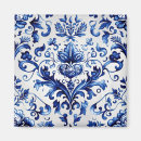Search for white floral pattern magnets Antique