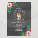 Search for watercolor fox baby shower invitations Woodland
