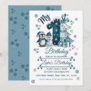 Search for penguin boy birthday invitations Watercolor