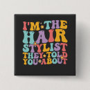 Recherche de coiffeuse badges Styliste