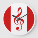 Recherche de canadien horloges Rouge et blanc