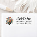 Search for modern elegant trendy stylish return address labels Feminine