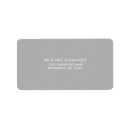 Search for grey wedding return address labels Silver