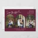 Search for burgundy save the dates Minimalist