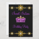 Search for purple black and gold invitations Flowers