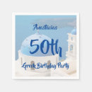 Search for greek napkins Blue white