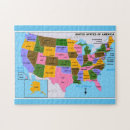 Search for usa state map puzzles America