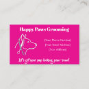 Search for dog grooming business cards Professional