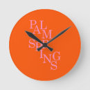 Search for orange clocks Palm springs