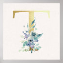 Search for monogram t posters Watercolor