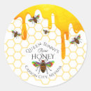 Search for honey business stickers Pure raw honey