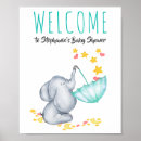 Search for elephant baby shower welcome signs Watercolor