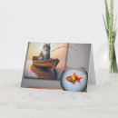 Search for funny fishing birthday cards Cat