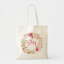 Search for floral monogram bags Bride