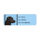 Search for labrador retriever dog return address labels Black lab
