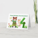 Search for whimsical 4th birthday cards Four