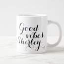 Search for positive message mugs Black and white