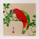 Search for parrot puzzles Red and green
