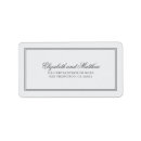 Search for classic wedding return address labels Simple