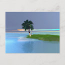 Recherche de îles tropicales cartes postales Bleu