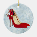 Search for high heel shoe ornaments Red