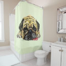 Search for pug shower curtains Pet