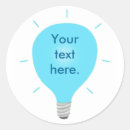Search for light bulb stickers Blue