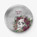 Search for skull and roses plates Birthday