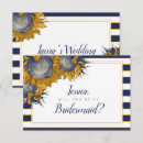 Search for sunflower bridesmaid cards Bridal party