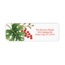 Search for tropical christmas return address labels Floral