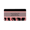 Search for pink zebra labels Black