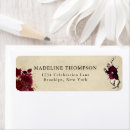 Search for classic red and white return address labels Chic