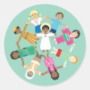 Search for children of the world stickers Peace